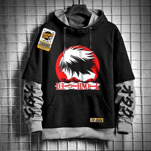 Sweatshirt Hoodie Death Note Manga Anime L Capuchon Oversize Tshirt Capuche