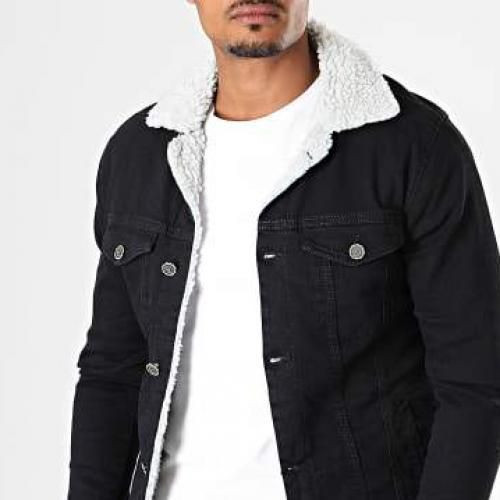 JACKET JEAN homme Noir