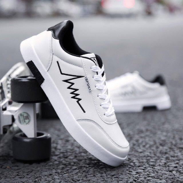 WHITE BLACK ECG SHOES